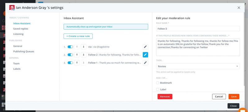 Agorapulse Inbox Assistant