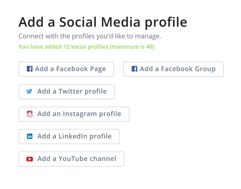 Social Profile integrations in Agorapulse