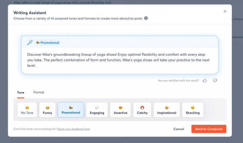Agorapulse Writing Assistant