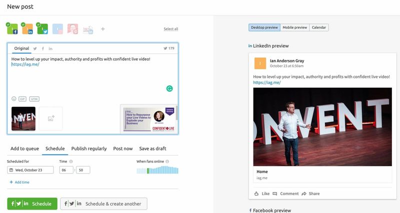 SEMrush Social Media Publishing